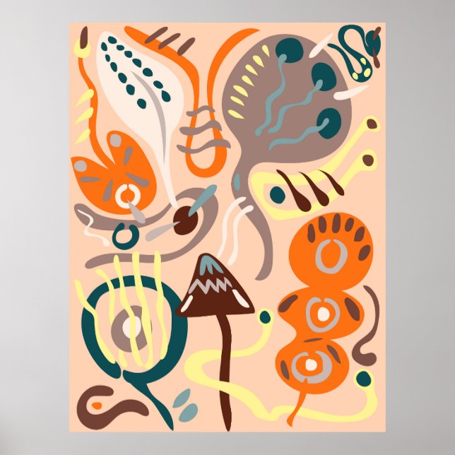 Affiche Fleurs roses (Devant)