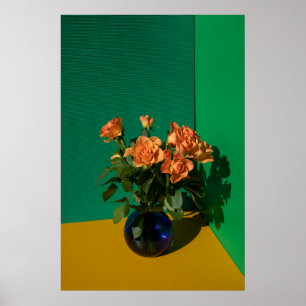 Affiche Fleurs   Roses dans Vase