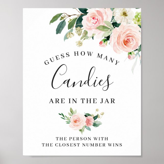 Affiche Fleurs roses élégantes en fleurs signe floral affi (Devant)