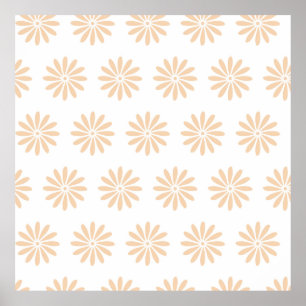 Affiche Fleurs roses motif. art, dessin, arrière - plan, f