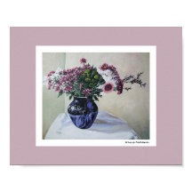 Fleurs roses vintages art par Pola.B.Alex