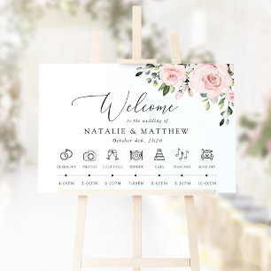 Affiche Fleurs Rouges, Fleurs Roses, Chronologie de Mariag