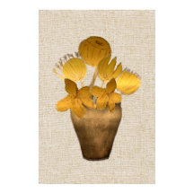 Fleurs rustiques sèches et chaudes dans un vase