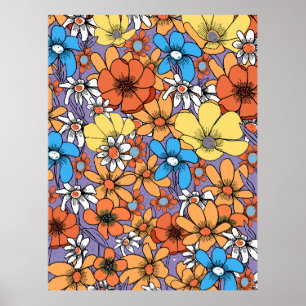 Affiche Fleurs sauvages