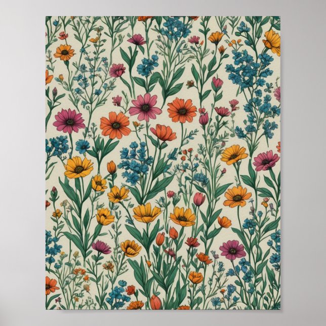 Affiche Fleurs sauvages (Devant)