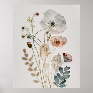 Affiche Fleurs sauvages avec l'art de téléchargement insta