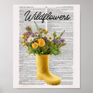 Affiche Fleurs sauvages dans l'impression d'art de démarra