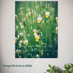 Affiche Fleurs sauvages d'été