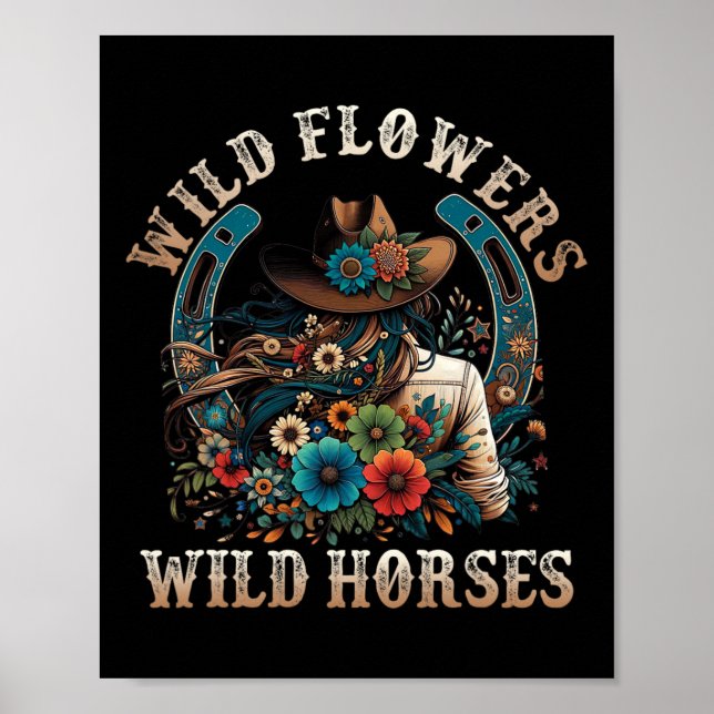 Affiche Fleurs sauvages du couteau de soleil du Sud - Fleu (Devant)