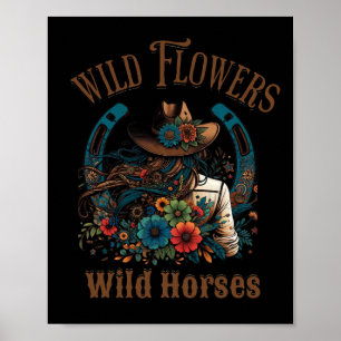 Affiche Fleurs sauvages du couteau de soleil du Sud - Fleu