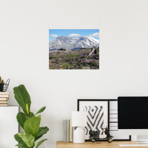 Affiche Fleurs sauvages du mont St Helens Photographie