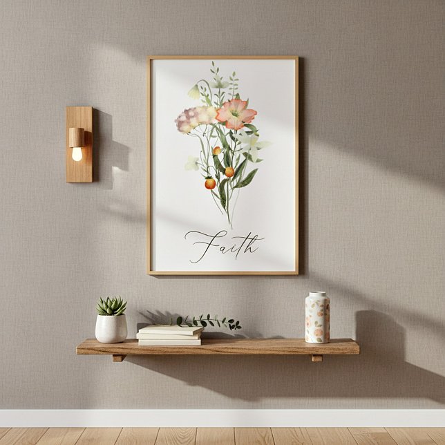 Affiche Fleurs sauvages foi (Créateur téléchargé)
