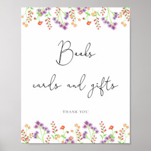 Affiche Fleurs sauvages livres cartes et cadeaux