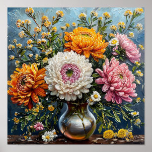 Affiche Fleurs sauvages Nature morte Fleurs champêtres rus