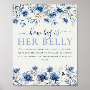 Affiche Fleurs sauvages Quelle est la taille de son ventre
