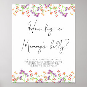Affiche Fleurs sauvages quelle est la taille du ventre de