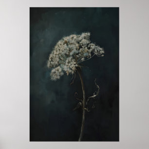 Affiche Fleurs Sombres Imprimables de Queen Anne Lace pour