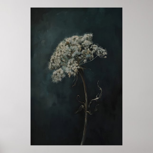 Affiche Fleurs Sombres Imprimables de Queen Anne Lace pour (Devant)