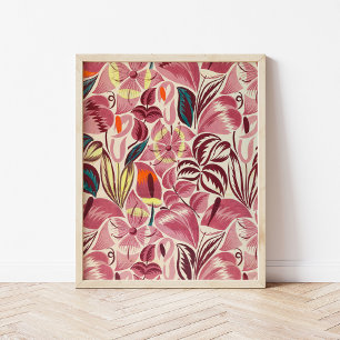 Affiche Fleurs tropicales