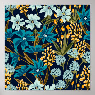 Affiche Fleurs tropicales