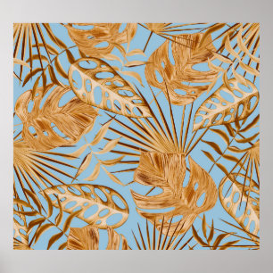Affiche Fleurs Tropicales Vibrantes : Colorées Et Sans Cou