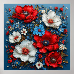 Affiche Fleurs vibrantes