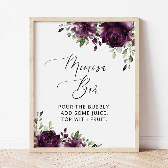 Affiche Fleurs violettes, fleurs de prunier, Bohème, Bar M (Créateur téléchargé)