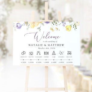 Affiche Fleurs violettes, Fleurs jaunes, Chronologie du ma