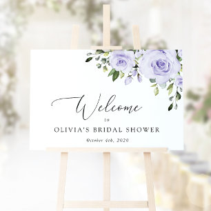 Affiche Fleurs violettes, Fleurs Lilac, Accueil Mariage