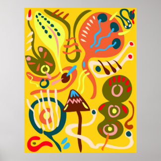 Affiche Fleurs vives