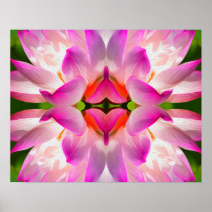 Affiche FLEUVE PURPLE - Art Fractal -