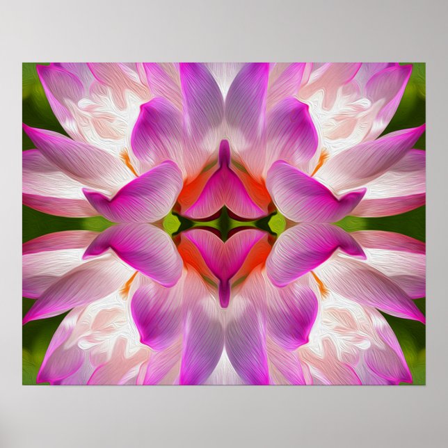 Affiche FLEUVE PURPLE - Art Fractal - (Devant)