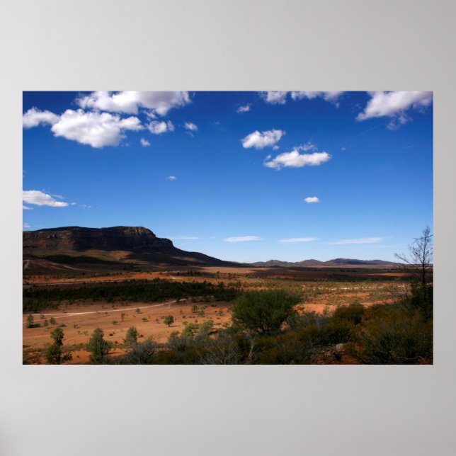 Affiche Flinders Ranges Outback Australie (Devant)