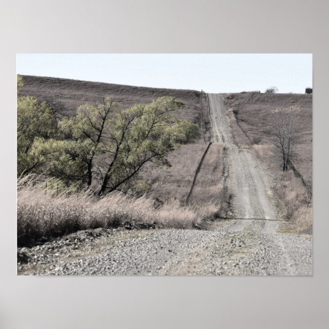 Affiche Flint Hills Scène hivernale (Devant)