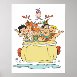 Affiche Flintstones Family Roadtrip