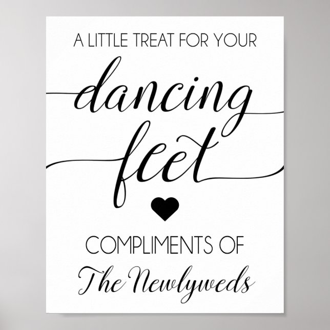 Affiche Flip Flip Wedding Favor Sign (Devant)