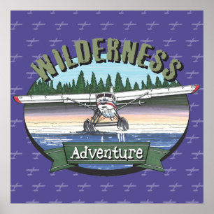 Affiche Floatplane Aviation Wilderness Adventure