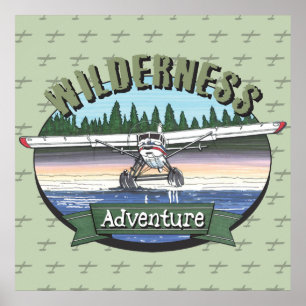 Affiche Floatplane Aviation Wilderness Adventure