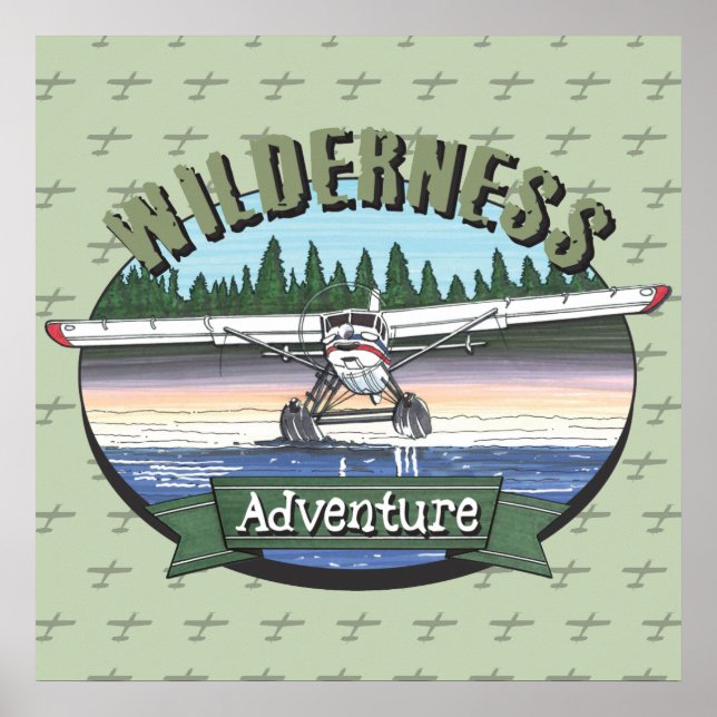 Affiche Floatplane Aviation Wilderness Adventure (Devant)