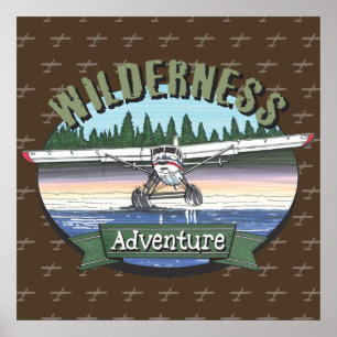 Affiche Floatplane Aviation Wilderness Adventure