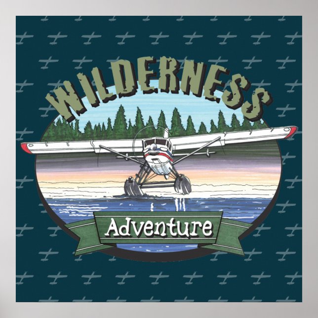 Affiche Floatplane Aviation Wilderness Adventure (Devant)