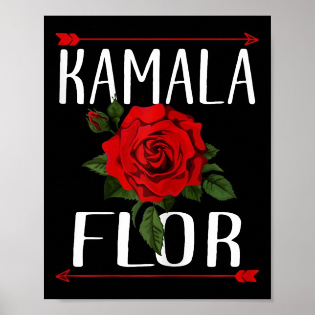 Affiche Flor Rose 2024 Je suis avec elle (Devant)