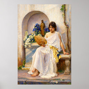 Affiche Flora par John William Waterhouse