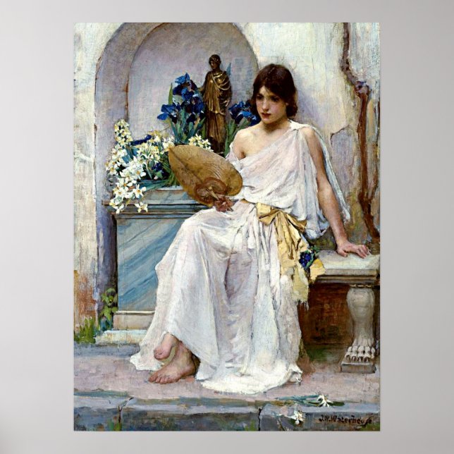 Affiche Flora par Pré-Raphaelite John William Waterhouse (Devant)