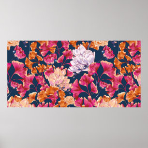 Affiche Flora Vintage Motif Vintage