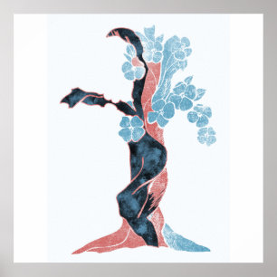 Affiche Floraison d'arbre