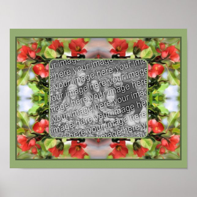 Affiche Floraison de coings Créer votre propre photo (Devant)