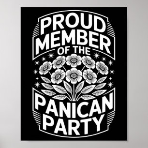 Affiche Floral anti-Trump Parti panicain