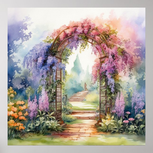 Affiche Floral Arch Landscape (Devant)