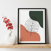 Floral Art Colorful Flower Wall Art , Home Decor